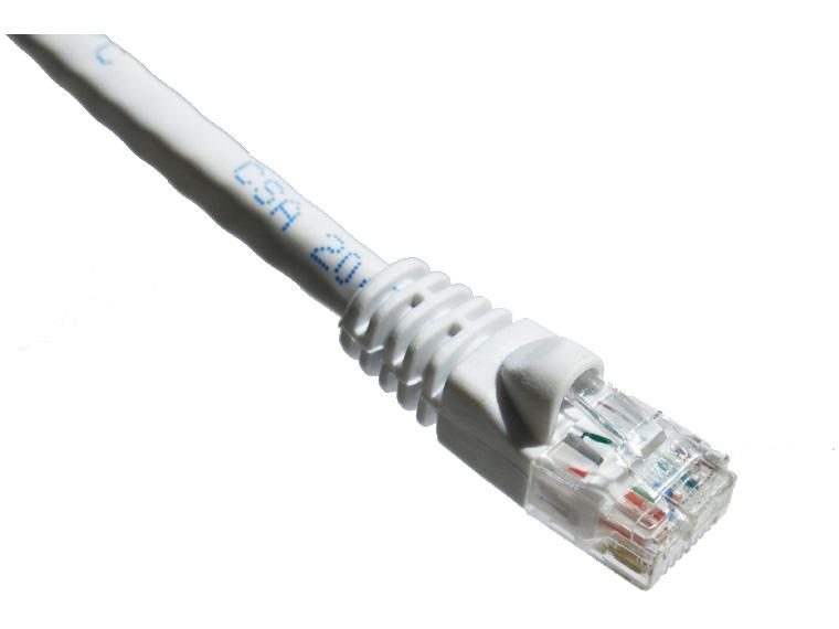 4FT CAT6 550MHZ PATCH CABLE MOLDED BOOT (WHITE)