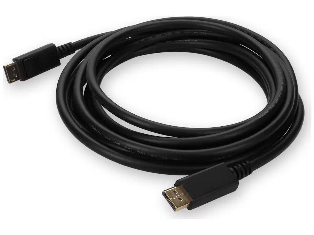 15FT DISPLAYPORT 1.4 MALE TO DISPLAYPORT 1.4 MALE BLACK CABLE FOR RESOLUTI