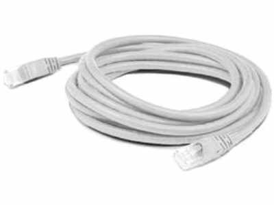 35FT RJ-45 (MALE) TO RJ-45 (MALE) STRAIGHT WHITE CAT6 SLIM UTP COPPER PVC