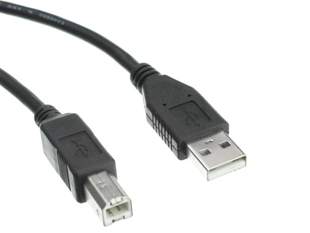 USB 2.0 TYPE-A TO USB TYPE-B CABLE MALE/MALE 15FT