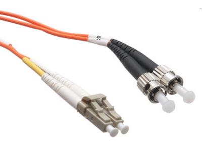 LC/ST MULTIMODE DUPLEX OM2 50/125 FIBER OPTIC CABLE 2M - TAA COMPLIANT