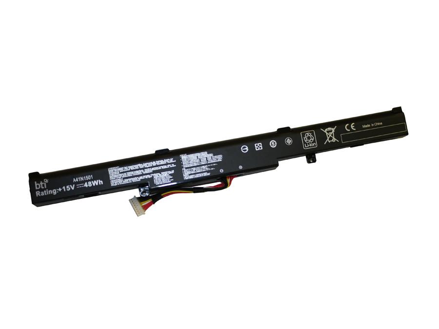 ASUS BATTERY 15V 4 CELL 48WHR BTI REPL BATT FOR A41N1501 L41LK2H