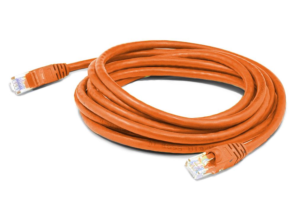 0.3M RJ-45 (MALE) TO RJ-45 (MALE) ORANGE CAT5E UTP RISER PATCH CABLE