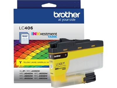 INKvestment Tank MFC-J4335DW MFC-J4335DW XL MFC-J4345DW XL MFC-J4535DW MFC-J4535DW XW Standard Yield Yellow Ink Cartridge (1500 Yield)