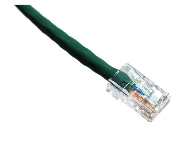 40FT CAT6 550MHZ PATCH CABLE NON-BOOTED (GREEN) - TAA COMPLIANT