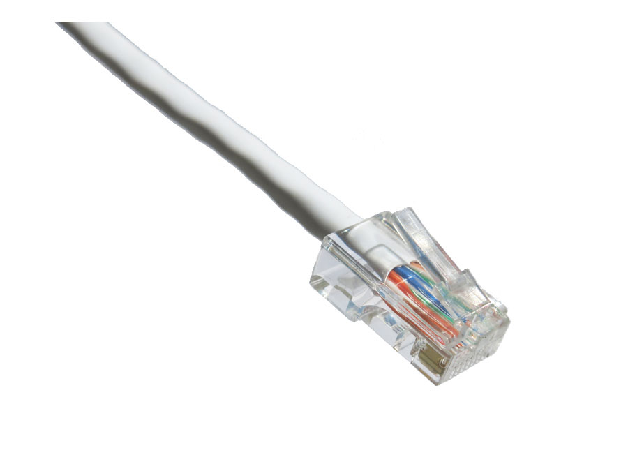 40FT CAT6 550MHZ PATCH CABLE NON-BOOTED (WHITE) - TAA COMPLIANT