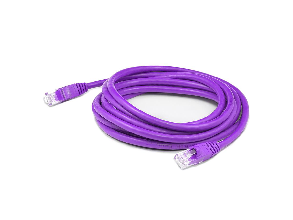 RJ-45 M/M PATCH CBL 12FT PURPLE CAT6 STP PVC CU