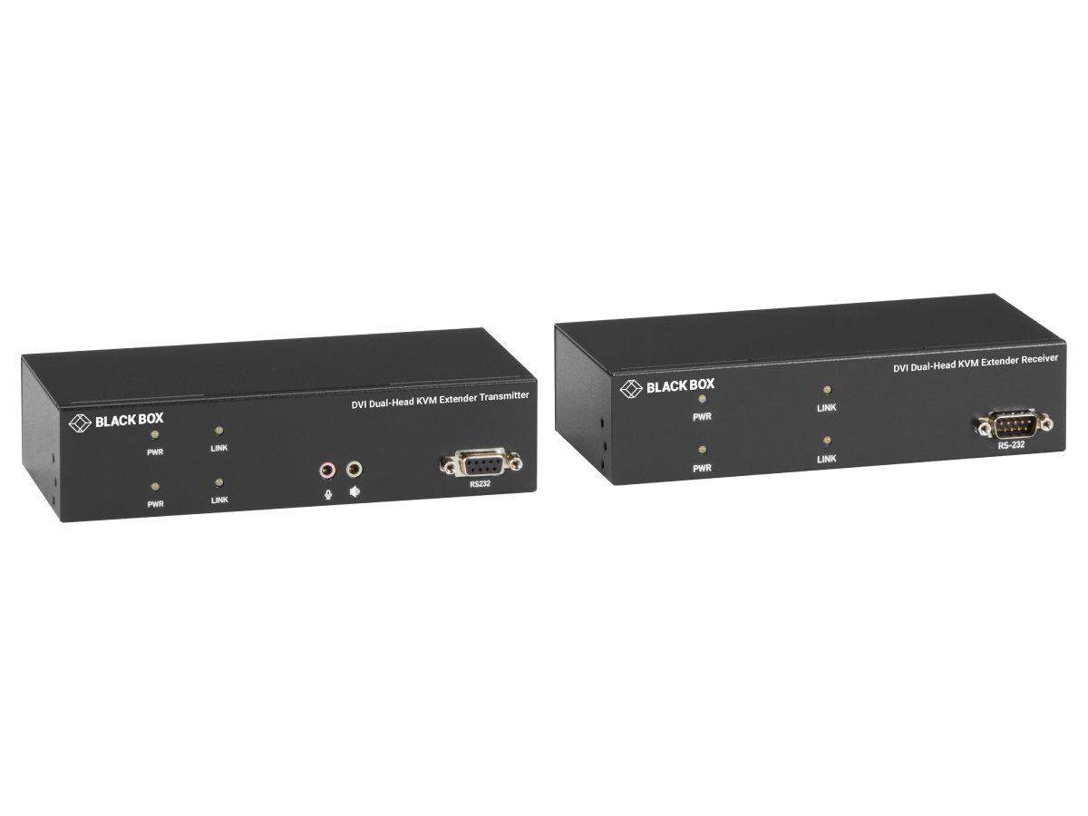 THE KVX DVI-D KVM EXTENDER LETS YOU CONTROL A SERVER OR COMPUTER OVER A STANDARD