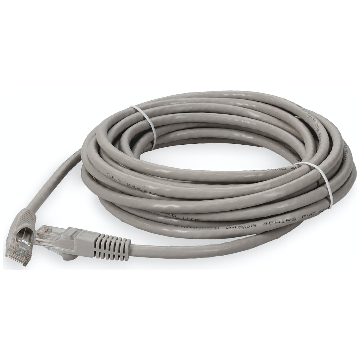 40FT RJ-45 (MALE) TO RJ-45 (MALE) STRAIGHT GRAY CAT6A UTP COPPER PVC PATCH