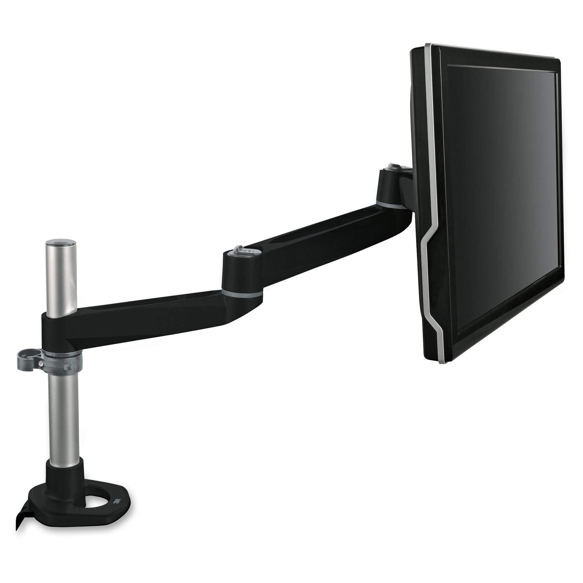 Mechanical Adjust Monitor Arm - Mounting kit (articulating arm desk mount) - for monitor - black - desk-mountable