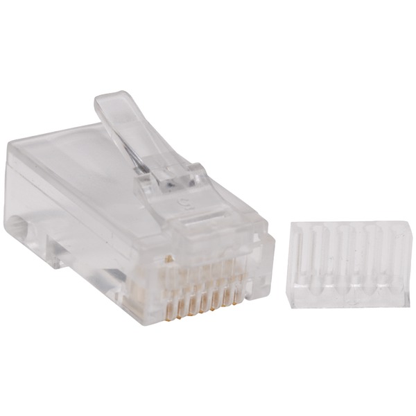 Cat6 Gigabit RJ45 Modular Connector Plug with Load Bar 100 Pack - Network connector - RJ-45 (M) - CAT 6 ( pack of 100 )