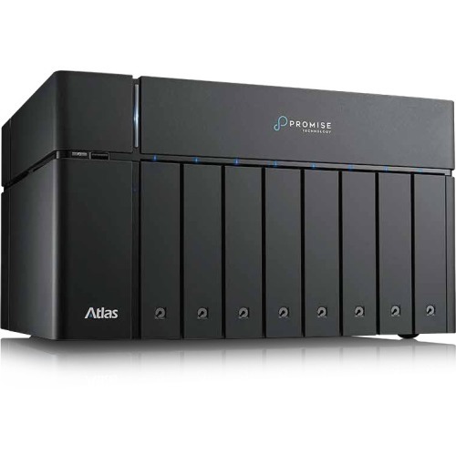 Atlas S8+ with 2x Thunderbolt3 ports 4x 1GE ports 64TB SATA Retail