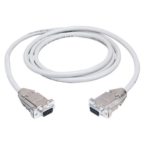 Box Serial Null Modem Cable - DB-9 Female Serial - DB-9 Female Serial - 50ft - Beige