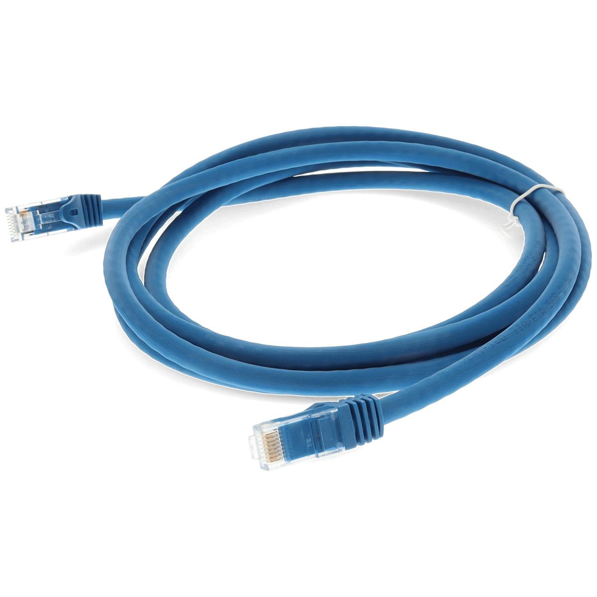 15FT RJ-45 (MALE) TO RJ-45 (MALE) STRAIGHT BLUE CAT6A UTP COPPER PVC PATCH