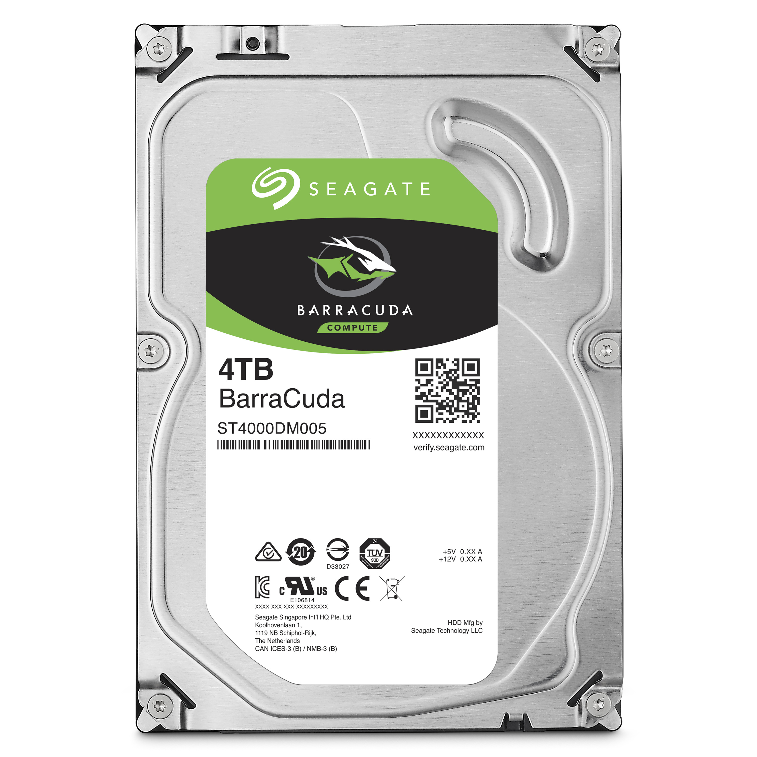 Barracuda - Hard drive - 4 TB - internal - 3.5 inch - SATA 6Gb/s - buffer: 64 MB