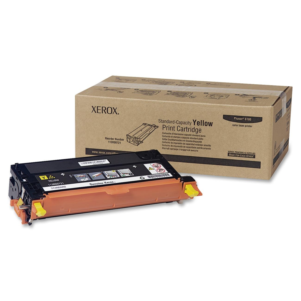 YELLOW STANDARD CAPACITY PRINT CARTRIDGE; PHASER 6180 SERIES FOR PHASER 6180MFP