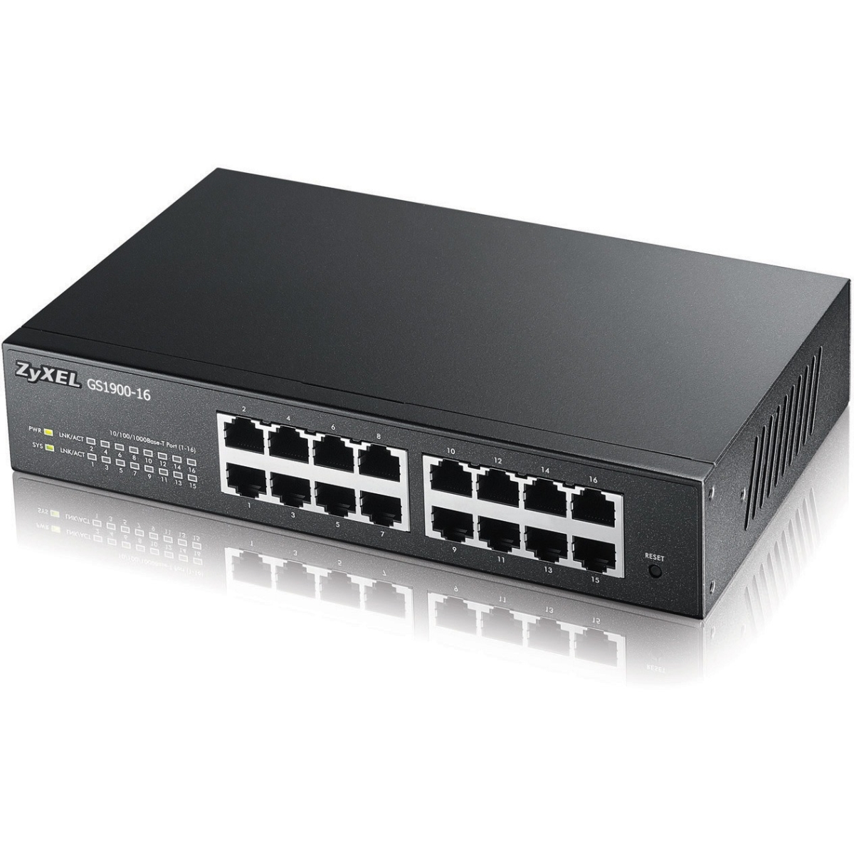 Fanless 16 Port GbE L2 Web Managed Rackmountable Switch - 16 Ports - L2 Web Managed - 16 x RJ-45 - 10/100/1000Base-T - Rackmountable