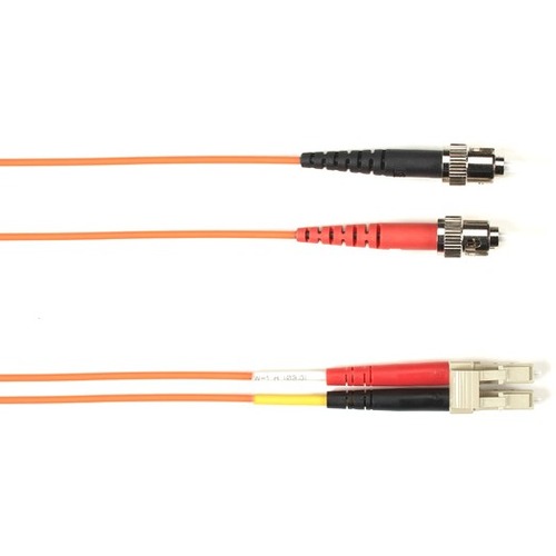 Box 10-m ST-LC 62.5-Micron Multimode PVC Orange Fiber Optic Cable - Fiber Optic for Network Device - 32.81 ft - 2 x ST Male Network - 2 x LC Male Network - Shielding - Orange