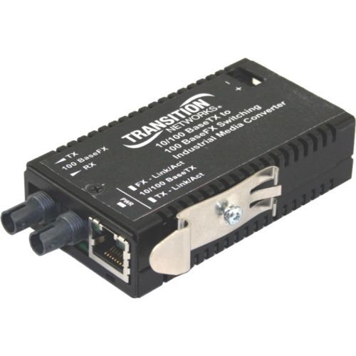 Networks Industrial Mini M/E-ISW-FX-01 Media Converter - 1 x Network (RJ-45) - 1 x LC Ports - 10/100Base-TX 100Base-FX - Wall Mountable Rack-mountable