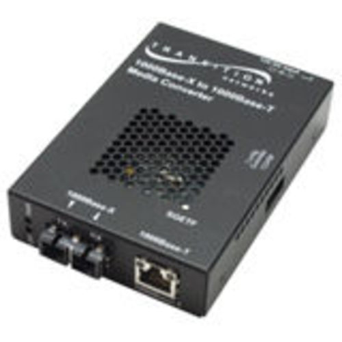 Networks SGETF1039-110 Gigabit Ethernet Media Converter - 1 x Network (RJ-45) - 1 x SC Ports - 1000Base-T 1000Base-SX - External Wall Mountable Rail-mountable