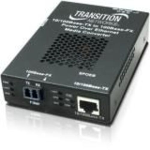 10/100BASE-TX RJ45 POE TO 100BASE-FX MM ST 2KM WITH -NA POWER SUPPLY