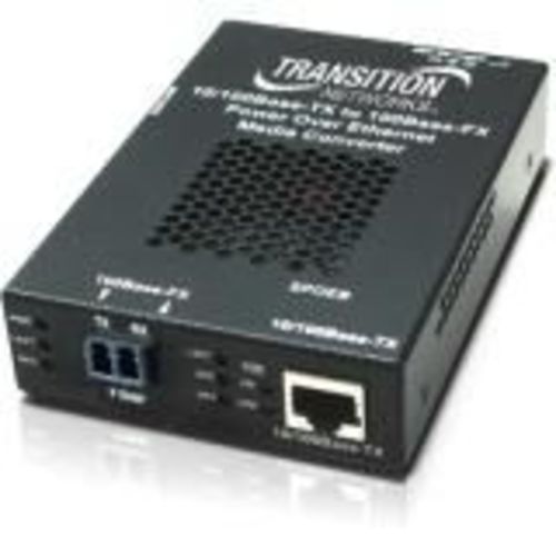 10/100BASE-TX RJ45 POE TO 100BASE-FX MM SC 2 KM WITH -EU PWR SUPPLY