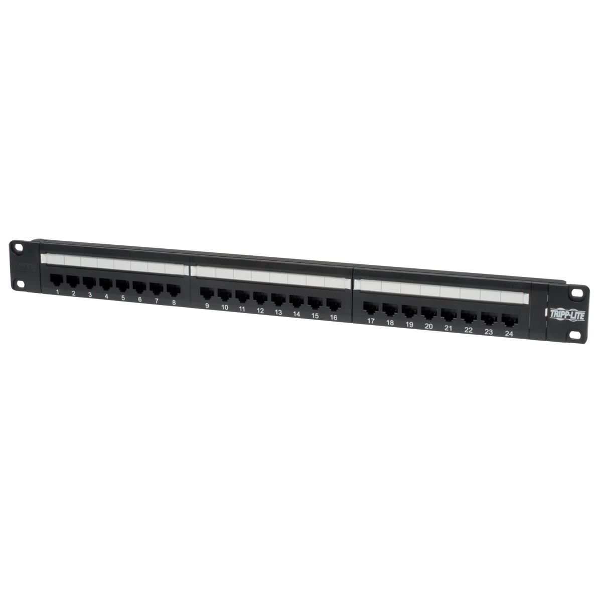 24-Port Cat6 Cat5 Patch Panel Rackmount 110 Punch Down RJ45 Ethernet 1URM - Patch panel - 1U - 19 inch - 24 ports