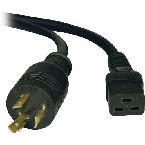 Lite Heavy-Duty Power Cord for PDU and UPS - 12AWG (IEC-320-C19 to NEMA L6-20P) 12-ft.