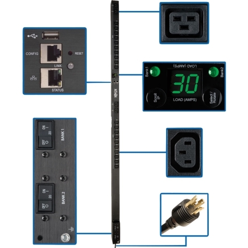 PDU SWITCHED 5/5.8KW 208/240V 20 C13 4 C19 LX PLATFORM 0URM TAA