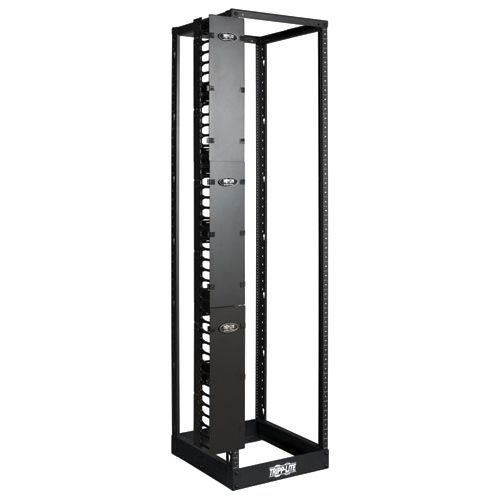 Open Frame Rack 6ft Vertical Cable Manager 6in Wide - Rack cable management duct with cover (vertical) - black