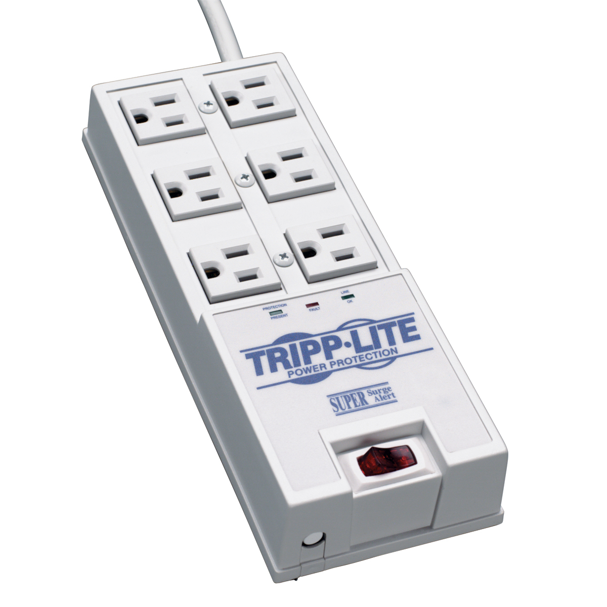 SURGE PROTECTOR POWER STRIP 6 OUTLET 6FEET CORD 2420 JOULES AUTO SHUT OFF