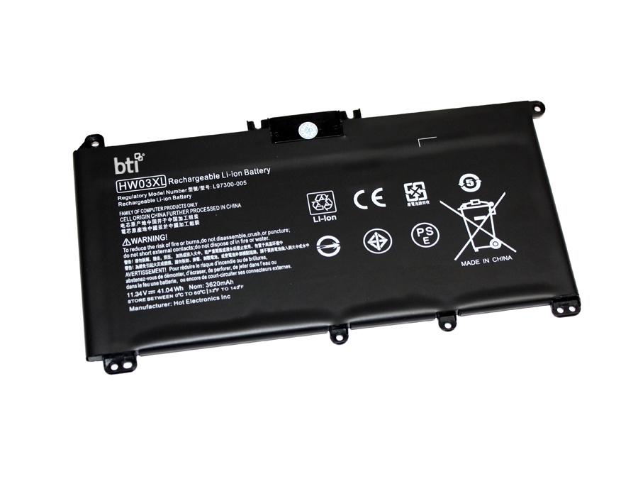 HP BATTERY 11.34V 3619MAH 41 W BTI REPL BATT HW03XL L97300-005