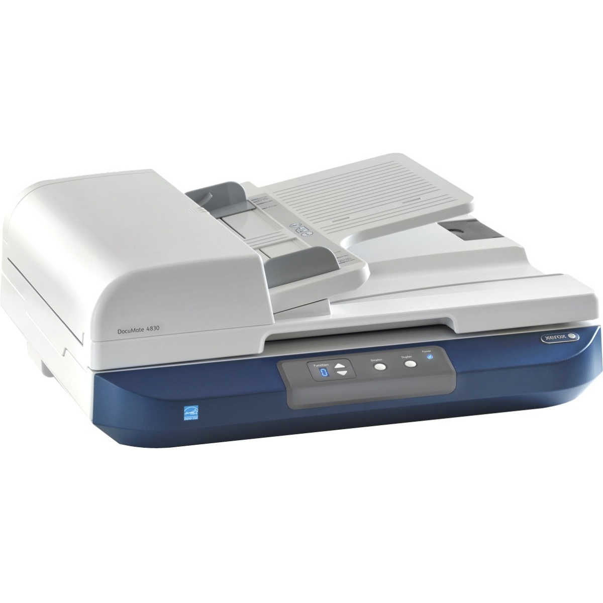 DocuMate 4830 - Document scanner - Contact Image Sensor (CIS) - Duplex - 11.7 in x 118 in - 600 dpi - up to 50 ppm (mono) / up to 30 ppm (color) - ADF (75 sheets) - up to 3000 scans per day - USB 2.0