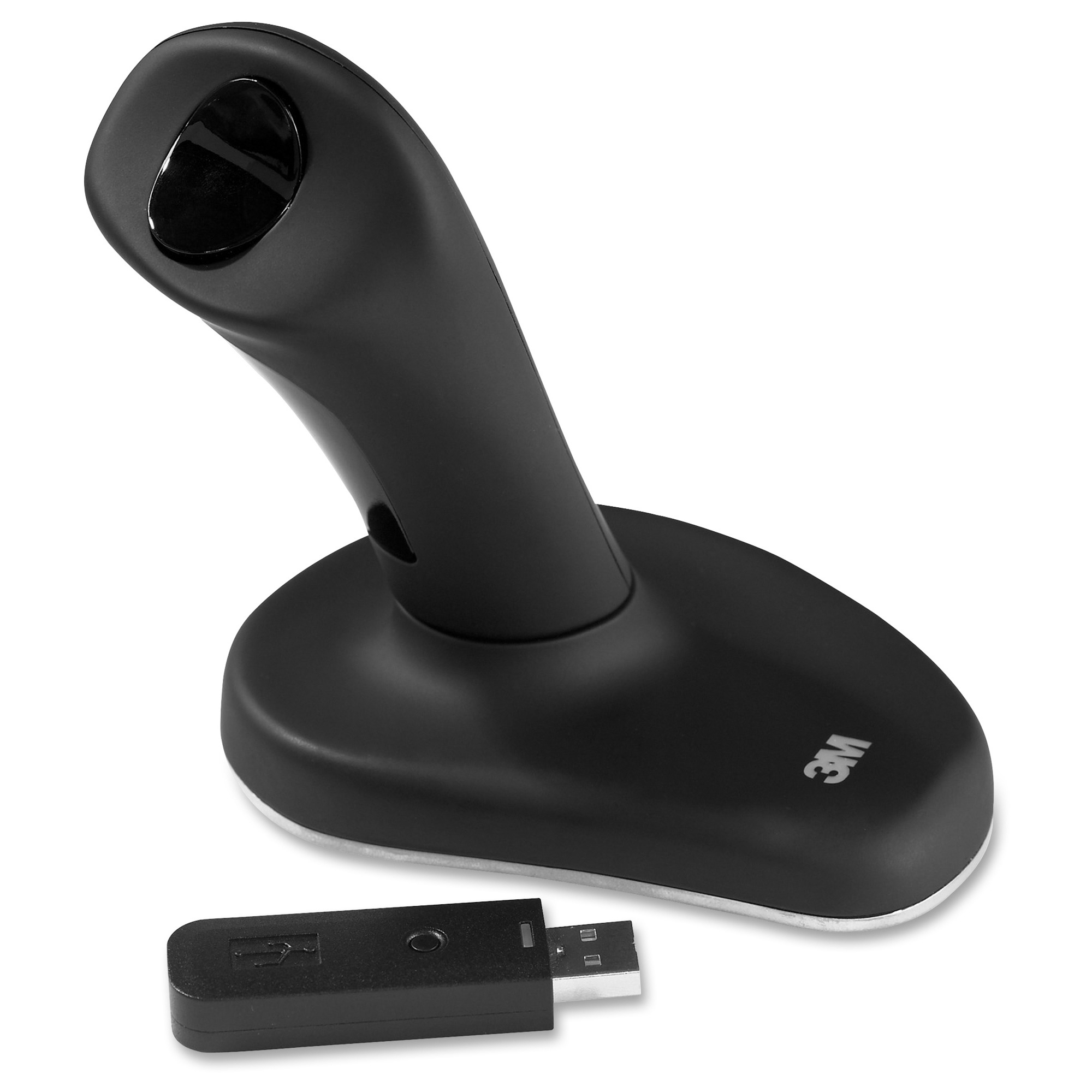 Ergonomic Wireless Mouse - Optical - Wireless - Black - USB - Computer - Right-handed Only