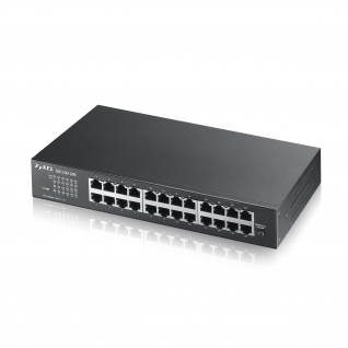 24-Port GbE Unmanaged Switch - 24 Ports - 24 x RJ-45 - 2 x Expansion Slots - 10/100/1000Base-T - Desktop