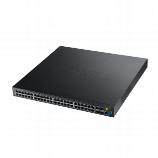 48-Port GbE L2+ Switch with 10GbE Uplink - 48 Ports - Manageable - 48 x RJ-45 - 4 x Expansion Slots - 10/100/1000Base-T - Desktop