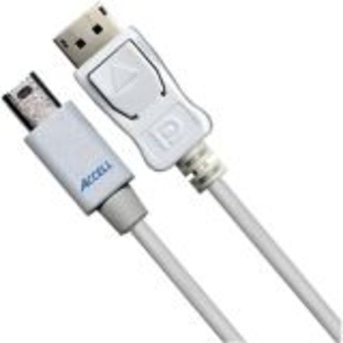 Mini DisplayPort to DisplayPort Cable 1m (3.3ft.) - DisplayPort for Audio/Video Device TV Monitor - 3.28 ft - 1 x Mini DisplayPort Male Digital Audio/Video - 1 x DisplayPort Male Digital Audio/Video - Shielding - White