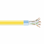 CAT6 400-MHZ SOLID CABLE F /UTP PLENUM YL 1000-FT. SPOOL