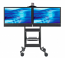 DUAL MOBILE CART F/ PLASMA/LED VIDEOCONFERENCING OFFICE FURNITURE