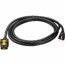 Power cable - NEMA 5-15 (M) to IEC 60320 C19 - AC 120 V - 15 A - 10 ft - black - for P/N: SUA3000