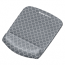 Plushtouch Mouse Pad With Wrist Rest 7 1/4 X 9 3/8 X 1 Gray/white Lattice