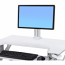 WorkFit Single LD Monitor Kit - Cart upgrade kit for LCD display - white - screen size: 24 inch