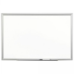 Premium Porcelain Dry Erase Board - 72 inch Width x 48 inch Height - White Porcelain Surface - Aluminum Frame - Film - 1 Each