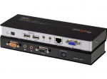 Proxime KVM Console/Extender - 1 Computer(s) - 1 Local User(s) - 1 Remote User(s) - 984.25 ft Range - 2 x Network (RJ-45) - 4 x USB - 2 x VGA - Rack-mountable