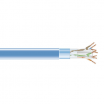 CAT6 400-MHZ SOLID ETHERNET CABLE - SHIELDED (F/UTP)  CMP PLENUM BLUE 100