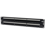 48-Port Cat5e Cat5 Rackmount Patch Panel 568B 110 Punch 2URM TAA - Patch panel - 19 inch - 48 ports