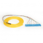 3M SC OS2 9-MICRON SM FIBER PIG TAIL 12-STRAND OFNR PVC YELLOW