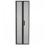 NetShelter SV 48U 600mm Wide Perforated Split Rear Doors - 48U Wide External - Black