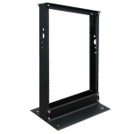 13U 2-Post Open Frame Rack Server Cabinet Threaded Holes - Rack - black - 13U - 19 inch