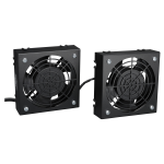 Wallmount Rack Enclosure Cooling Roof Fan Kit 120V 5-15P - Rack fan kit (120 V) (pack of 2 )